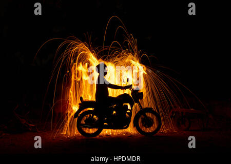 Fonds d'écran abstrait avec de l'huile du lait et de l'eau Banque D'Images