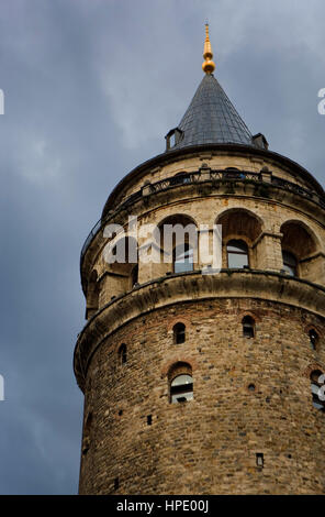 Tour de Galata, le quartier de Beyoglu, Istanbul. La Turquie Banque D'Images