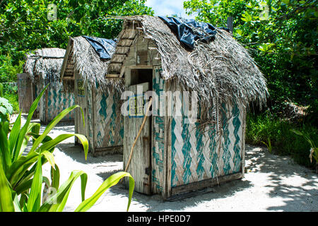 Toilettes à l'île de mystère Vanuatu Banque D'Images