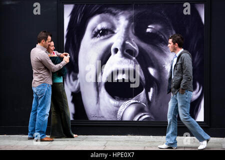 Portrait de Paul Mc Cartney à North John Street. Liverpool. L'Angleterre. UK Banque D'Images