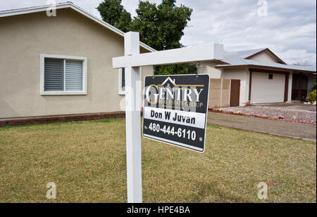 Maison à vendre à Phoenix en Arizona Banque D'Images