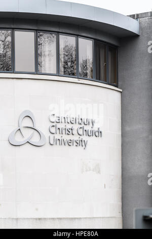 Nouveau bâtiment au Christ Church university, Canterbury, Angleterre. Banque D'Images