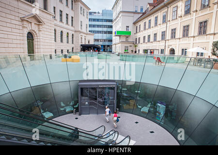 Universalmuseum Joanneum, entrée au musée, Graz, Autriche Banque D'Images