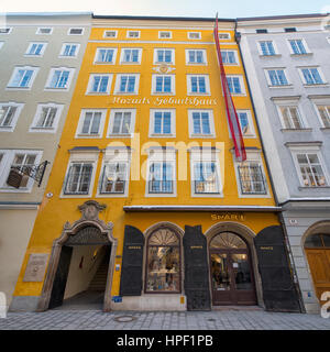 Wolfgang Amadeus Mozart Birthplace House à Salzbourg, Autriche Banque D'Images