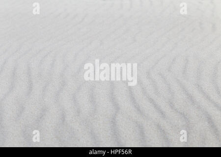 Petites dunes de sable de mer en noir et blanc Banque D'Images