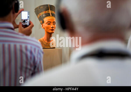 L'île des musées.Neues Museum . Nefertiti.l'art égyptien Berlin. Allemagne Banque D'Images