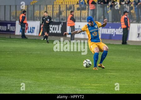 30 avril 2015 : Victor Astafei # 21 de d en action au cours de la Liga I Roumanie match de soccer entre d'ROU et AFC Astra Giurgiu ROU à 'Ilie Oana' Stadium, Ploiesti, Ploiesti, Roumanie ROU. Foto : Catalin Soare Banque D'Images