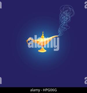 Vector Magic Lamp of Aladdin Illustration de Vecteur