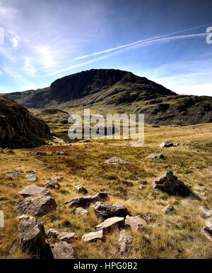 Grande Fin de Seathwaite est tombé Banque D'Images