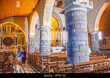 Église Saint Philbert,Noirmoutier en l'île, l'île de Noirmoutier, la Vendée, Pays de la Loire, France Banque D'Images