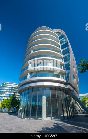 Albion quai à Hester Road battersea. Conçu par Norman Foster Associates. Banque D'Images