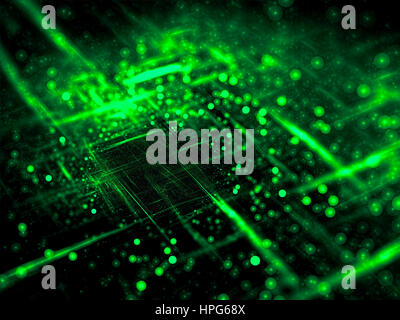 Bulles et rayures - abstract image générée numériquement Banque D'Images