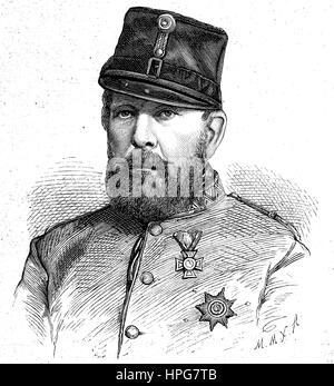 William, Wilhelm August Ludwig Maximilian Friedrich, 1806 - 1884, duc de Brunswick, duc de décision était le Duché de Brunswick de 1830 jusqu'à sa mort, l'amélioration numérique reproduction d'une gravure sur bois à partir de l'année 1885 Banque D'Images