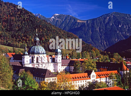 Monastère bénédictin Ettal, Bavière, Allemagne. Banque D'Images