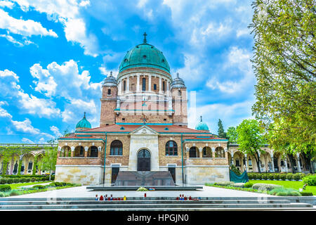 Décor en marbre au cimetière Mirogoj à Zagreb, Croatie. Banque D'Images