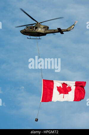 Hélicoptère de l'armée canadienne Banque D'Images