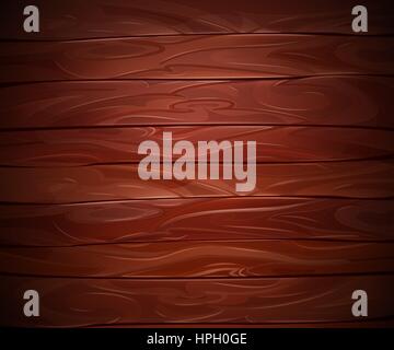 En bois acajou fond vecteur réaliste. Abstract dark wood board Illustration de Vecteur