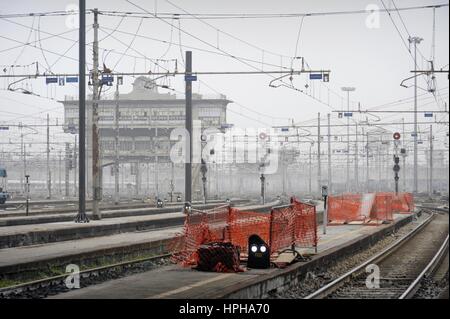 Triage ferroviaire Milano Centrale (Italie) Banque D'Images