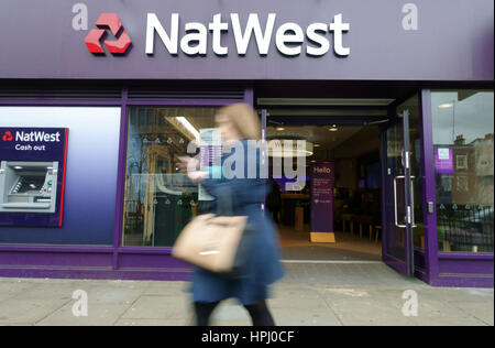 Succursale de banque NatWest, Islington, au nord de Londres Banque D'Images