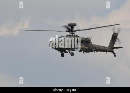 Army Air Corps Augusta AH1 Hélicoptère d'attaque Apache Banque D'Images