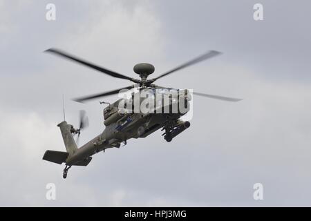 Army Air Corps Augusta AH1 Hélicoptère d'attaque Apache Banque D'Images