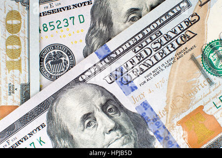 100 100 dollar bills contexte détaillé close up Banque D'Images
