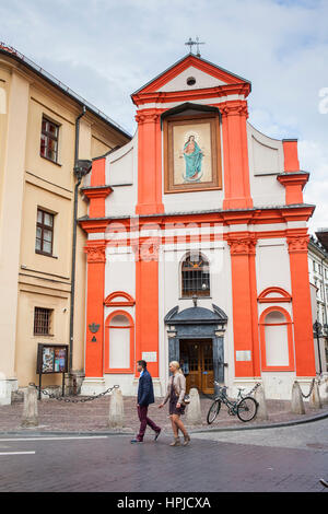 Église de Saint Jean Baptiste et saint Jean l'Evangéliste,7 Jana street, Old Town, Cracovie, Pologne Banque D'Images