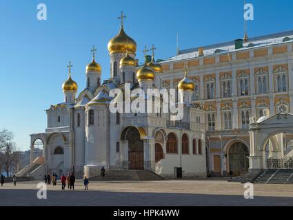 Cathédrale de l'Annonciation dans le Kremlin de Moscou, construit en 1484 - 1489 ans Banque D'Images
