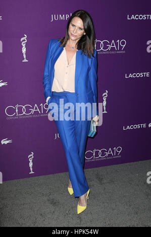 21 février 2017 - Los Angeles, CA, United States - 21 février 2017 - Los Angeles, Californie - Amy Landecker. 19e CDGA Costumiers Guild Awards qui a eu lieu au Beverly Hilton. Crédit photo : AdMedia (crédit Image : © AdMedia via Zuma sur le fil) Banque D'Images