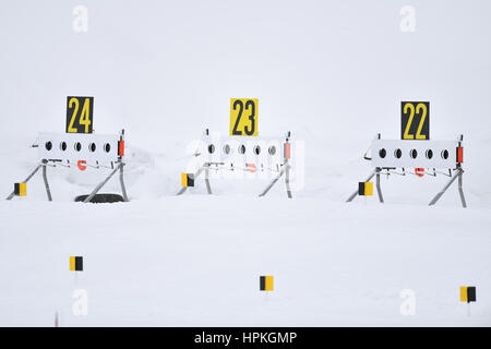 Hokkaido, Japon. Feb 23, 2017. Vue générale : Biathlon 2017 Jeux Asiatiques d'hiver à Sapporo Nishioka Stade de biathlon à Hokkaido, Japon . Credit : AFLO SPORT/Alamy Live News Banque D'Images