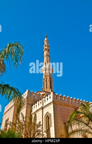 Mosquée Al Qaed Ibrahim au centre-ville d'Alexandrie, célèbre monument Banque D'Images