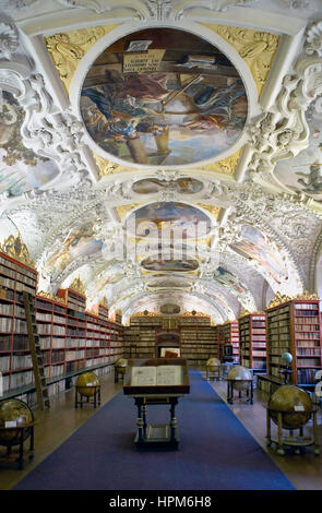 Kloster, Strahov theologische Bibliothek.Prague. République tchèque Banque D'Images