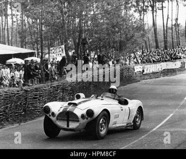 1953 Cunningham 5.4. Cunningham/lance. Le Mans Banque D'Images