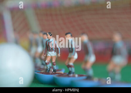 Joueurs de football de table Subbuteo Banque D'Images