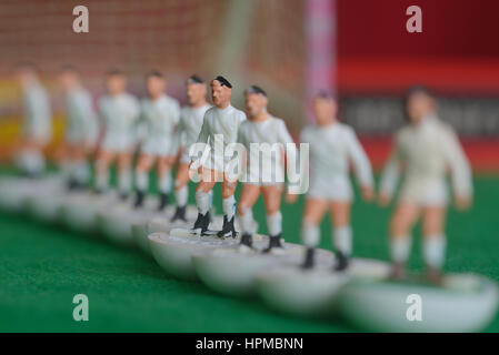 Joueurs de football de table Subbuteo Banque D'Images