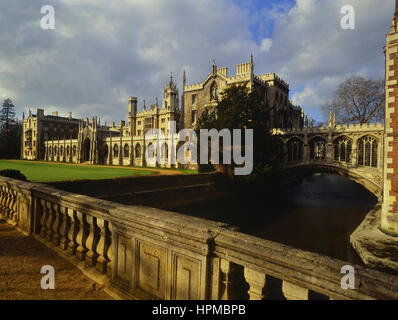 Pont des Soupirs,, St John's College. Cambridge. L'Angleterre. UK Banque D'Images