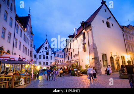 Vana turg street,Tallinn, Estonie Banque D'Images