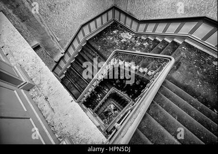 Un hôtel abandonné dans les montagnes du Harz, Allemagne Banque D'Images