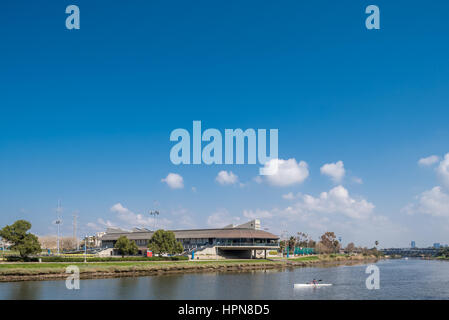 Israël, Tel Aviv, yarkon park, Daniel Centre d'aviron Banque D'Images