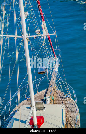 Yachts view, yachts, turc turc en bois, bateaux de croisière bleue, mavi tur, ahsap tekne Banque D'Images