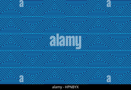 Résumé fond triangle bleu motif transparent vague Banque D'Images