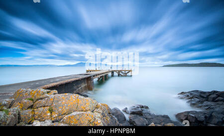 Portencross Pier Banque D'Images