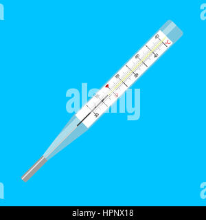 Thermometre vecteur. La température médecine et de l'équipement de l'objet d'instruments illustration Banque D'Images