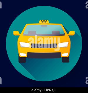 Télévision Taxi Voiture icône cartoon vector illustration Illustration de Vecteur