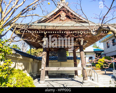 Bell, temple suspendu, bonsho dans un clocher à Zennin-ji Temple Banque D'Images