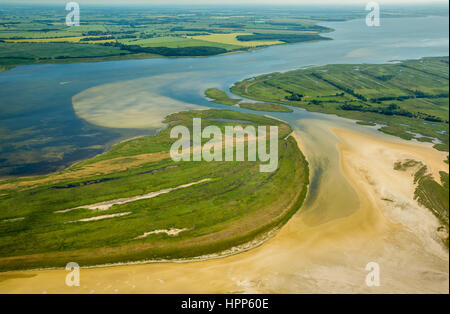 Bodden ou lagunes, réserve naturelle, Darß-Zingst Zingst, chaîne Bodden, Fischland-Zingst, côte de la mer Baltique Banque D'Images