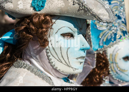 Masque traditionnel du Carnaval de Venise Banque D'Images