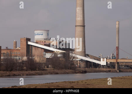 Entreprise / Industrie chimique Spolana en Bohême centrale, en République Tchèque Banque D'Images