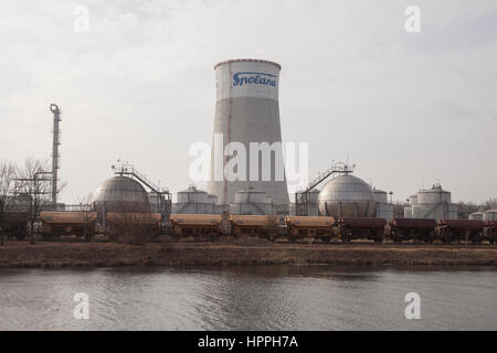 Entreprise / Industrie chimique Spolana en Bohême centrale, en République Tchèque Banque D'Images