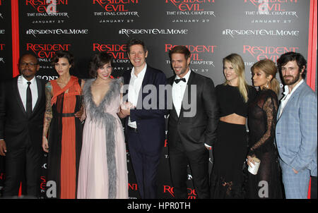 Milla Jovovich arrives at the world premiere of Resident Evil: The Final  Chapter at Regal L.A. Live on Monday, Jan. 23, 2017, in Los Angeles.  (Photo by Rich Fury/Invision/AP Stock Photo 